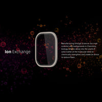 NanoArmour for Apple Watch Ultra 2 / Ultra 1 with ClearVue Anti-Reflective Tempered Glass Screen Protector: Aluminum Frame, Antimicrobial